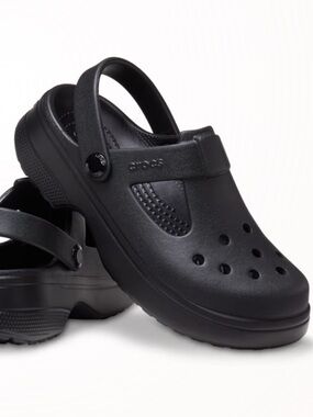 Girls CROCS Black Mary Janes 3 NEW little Jane slip on
